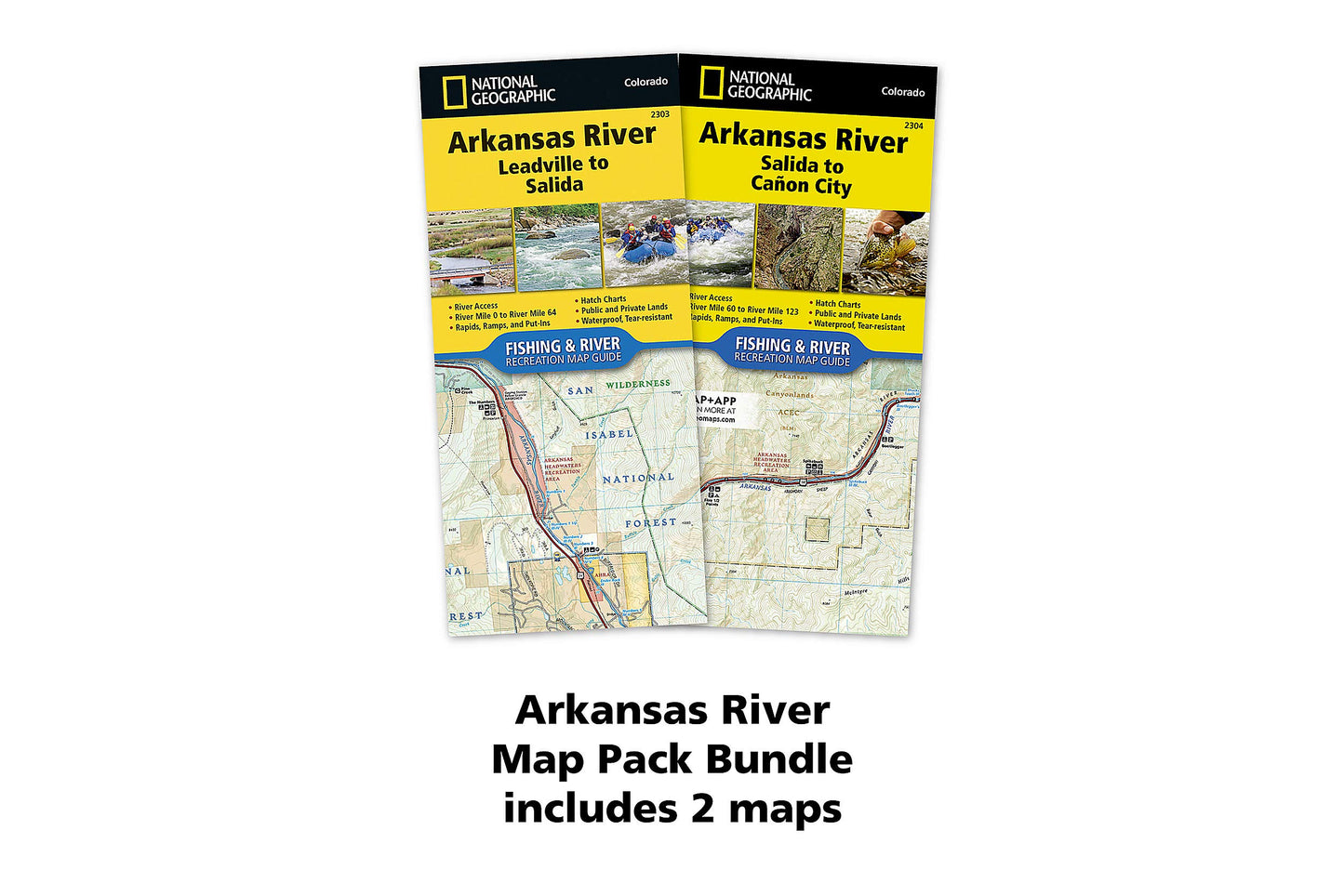 Arkansas River [Map Pack Bundle] (National Geographic Trails Illustrated Map)