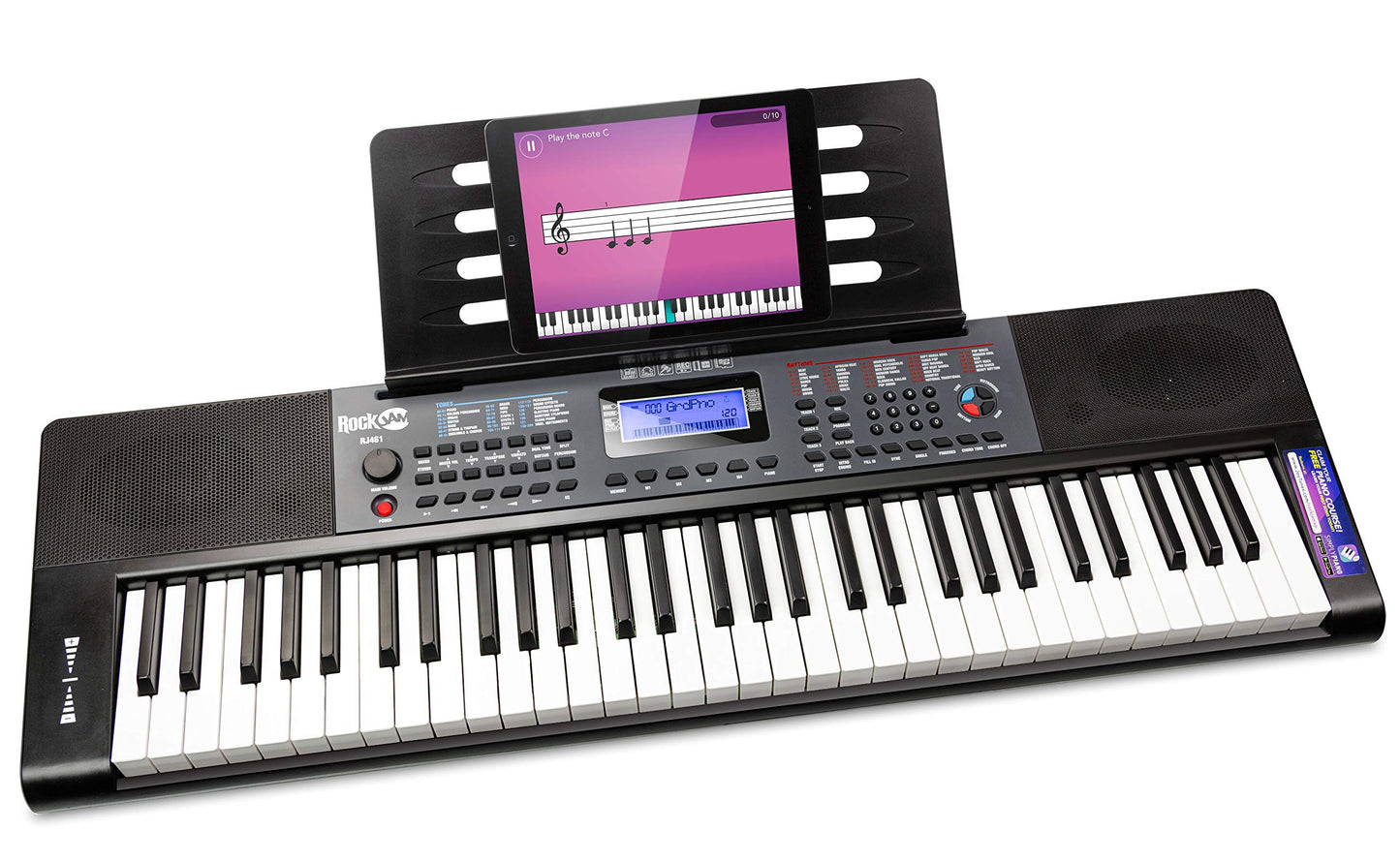 RockJam 61 Key Keyboard Piano with Pitch Bend- only keyboard
