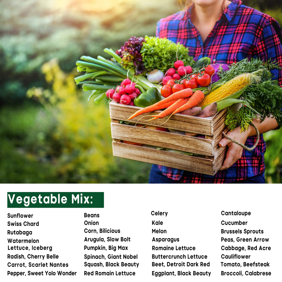 14,500+ Vegetable & Fruit Seeds - 33 Heirloom Varieties