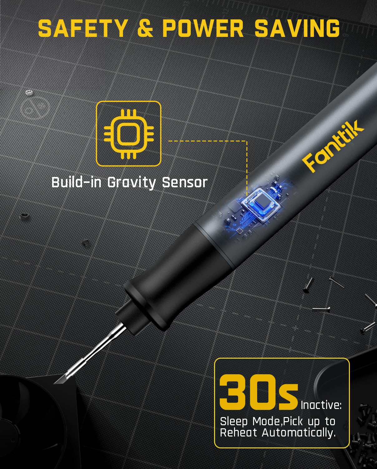 Fanttik T1 Max Soldering Iron Kit, Cordless Soldering Iron