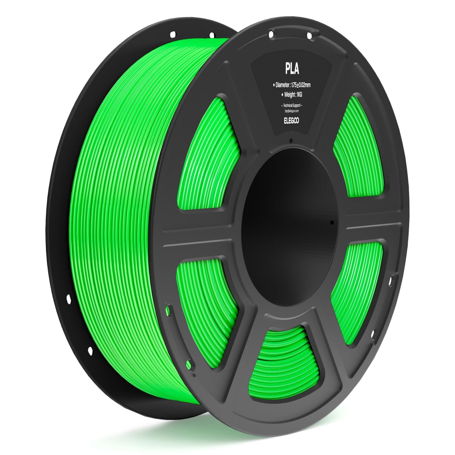 PLA Filament 1.75mm, 1KG, neon green