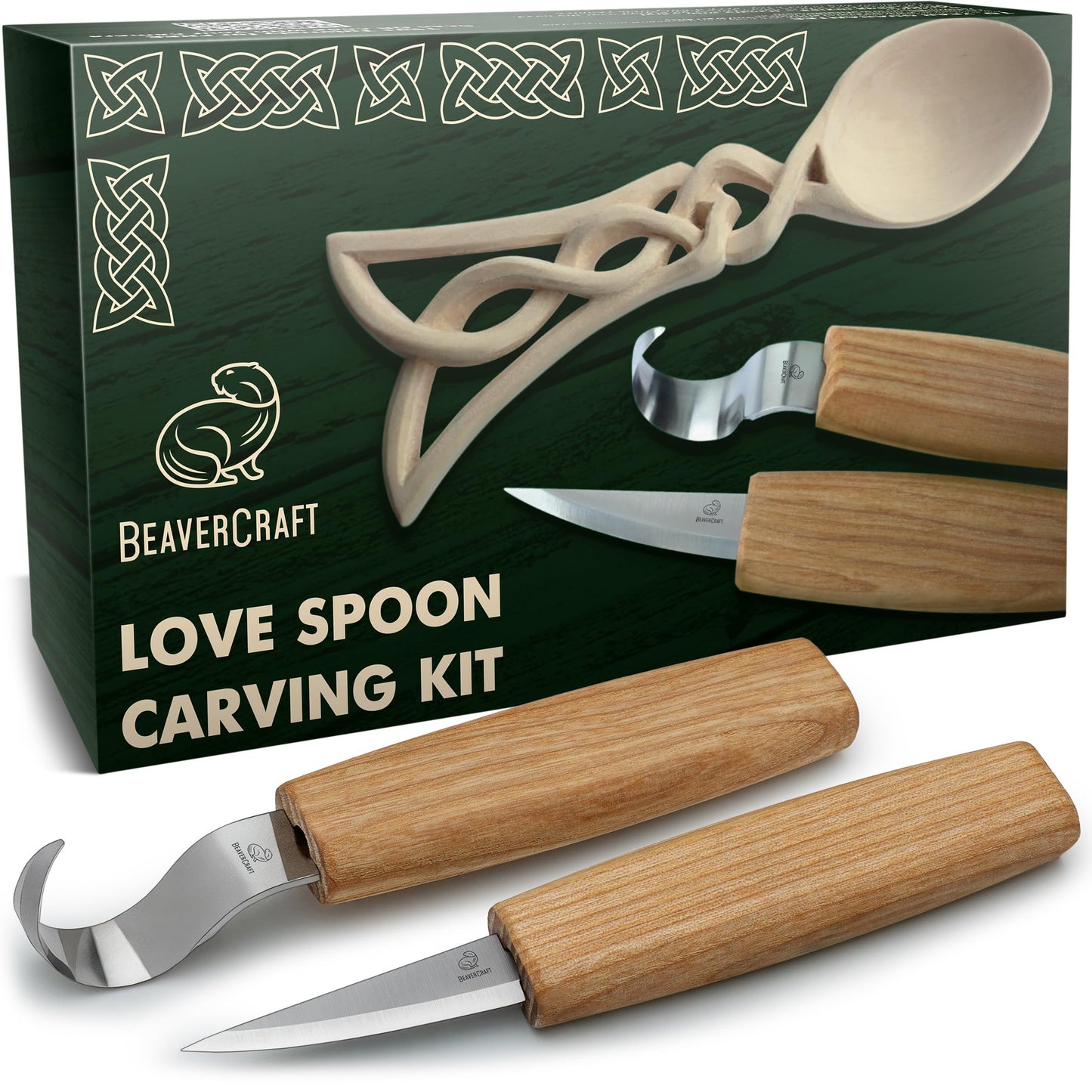 BWood Spoon Carving Kit for Beginners -  Woodworking Hobby Kit for Adults & Kids