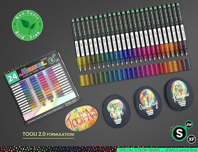 Tooli-Art- Jewel - Acrylic Paint Pens