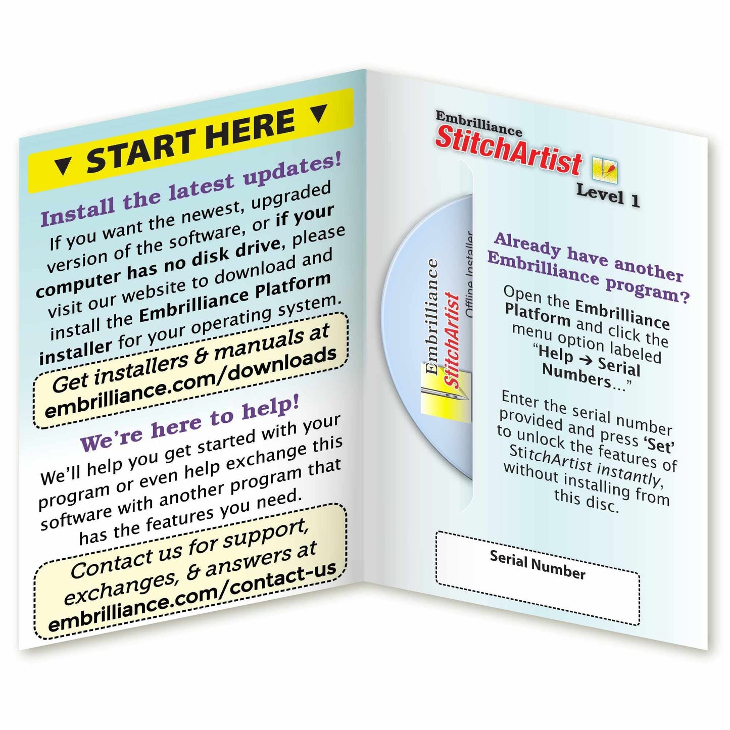 Embrilliance StitchArtist Level 1, Digitizing Embroidery Software for Mac & PC
