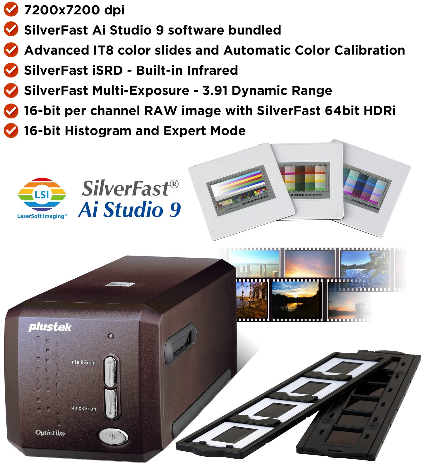 Plustek OpticFilm 8300i Ai Film Scanner
