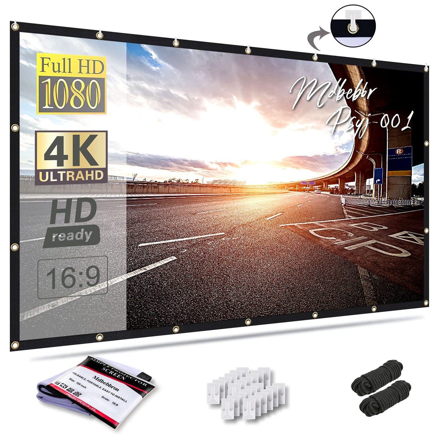 Mdbebbron 120 inch Projector Screen
