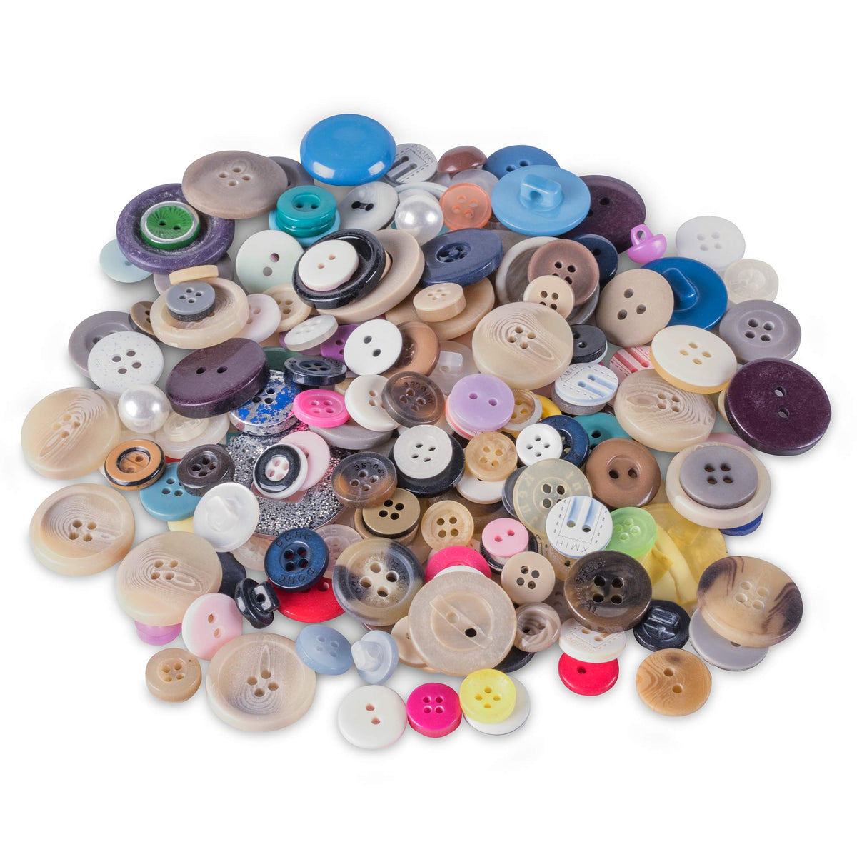 Super Z Outlet Scrambled Assortment Bag of Buttons for Arts & Crafts, 100
