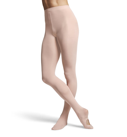 Bloch Dance Women's Contour Soft Adaptatoe Tights, Pink, Small/Medium