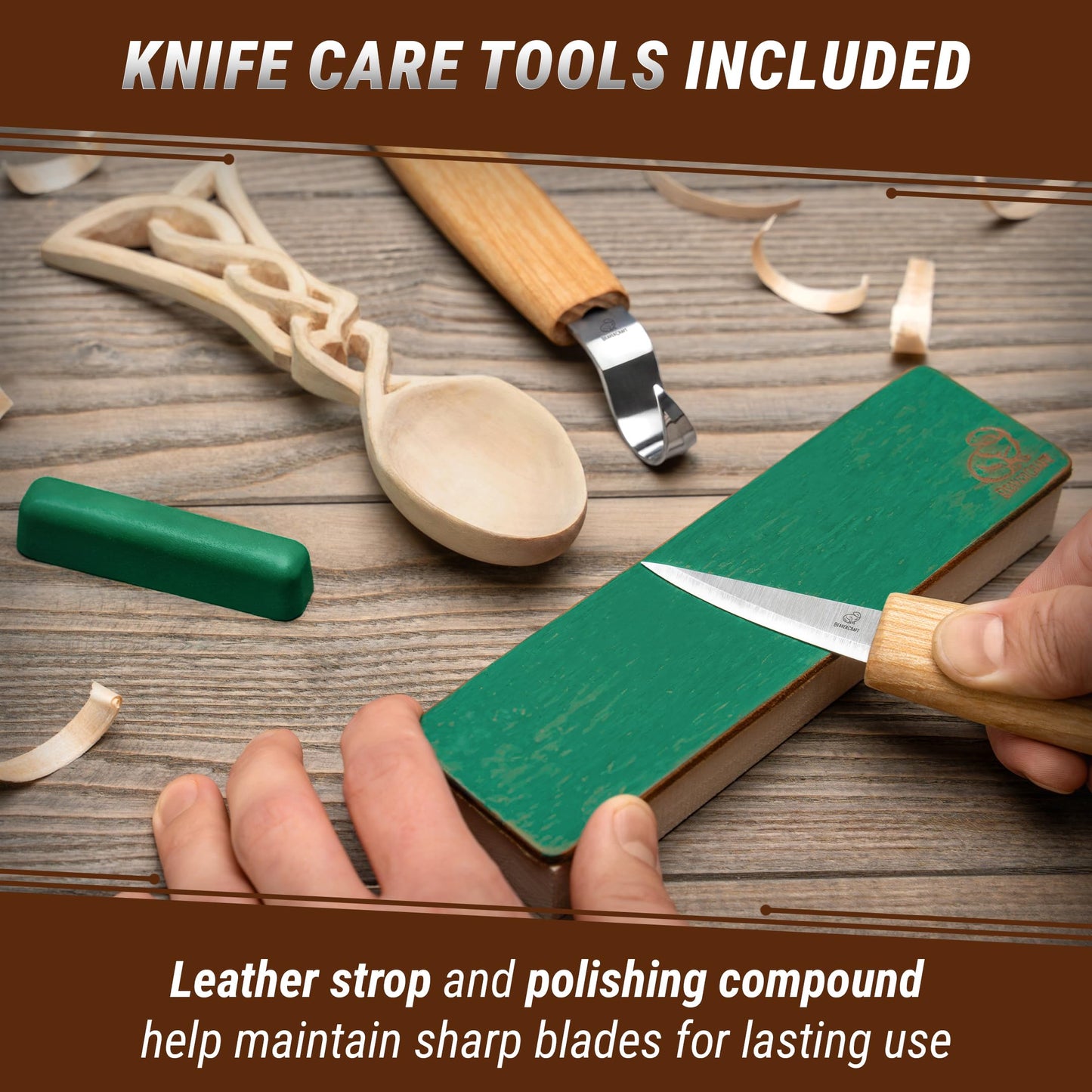 BWood Spoon Carving Kit for Beginners -  Woodworking Hobby Kit for Adults & Kids