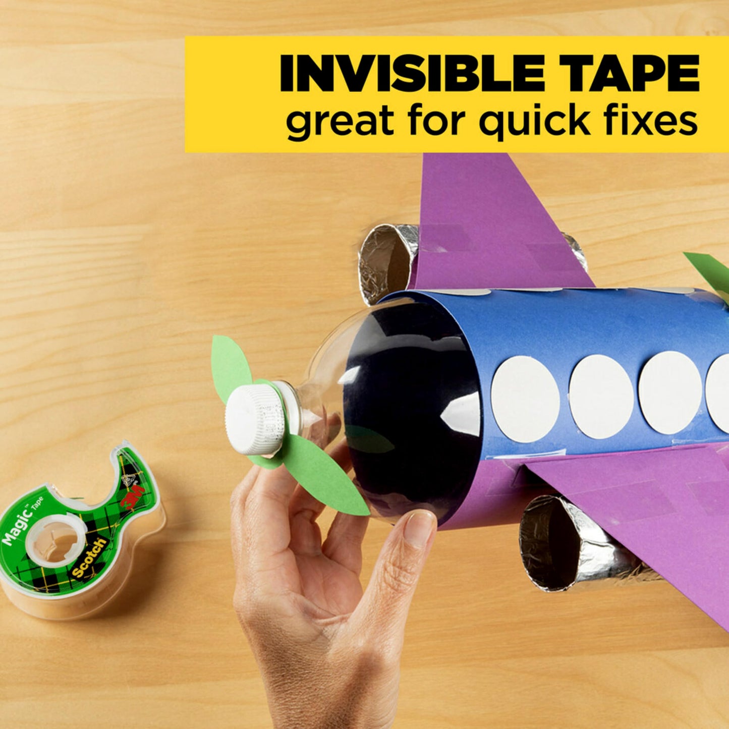 Scotch Magic Tape with Scotch Desktop Dispenser, 6 Rolls of 3/4" x 1000"