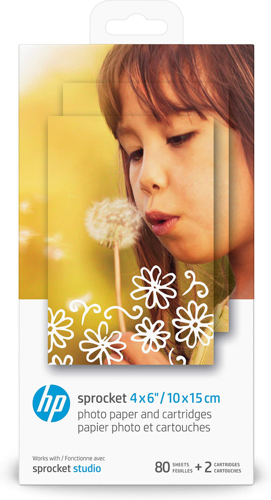 HP Sprocket Studio 4x6 Photo Paper & Cartridges