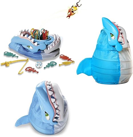 Shark Bite -- Roll the Die and Fish for Colorful Sea Creatures Before the Shark Bites Game!- Game