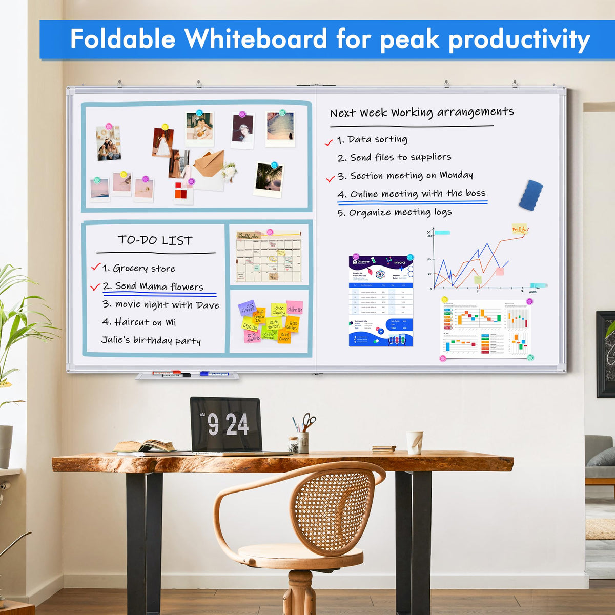 Maxtek White Board Dry Erase 72x40