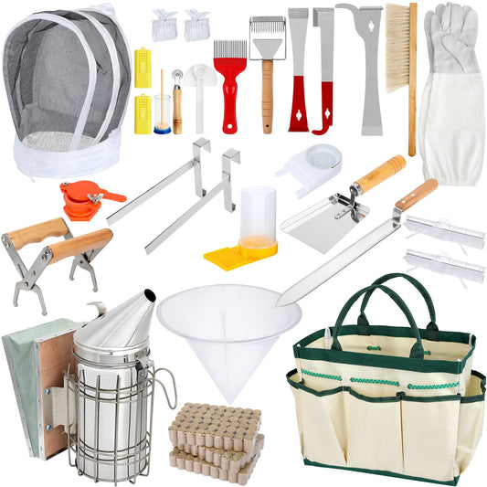 Blisstime Beekeeping Supplies, 30 PCS Bee Keeping Starter Kit