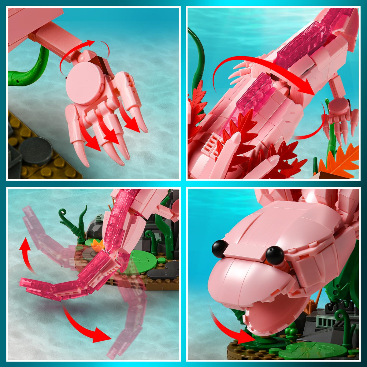 KKQ Axolotl Building Blocks Sets