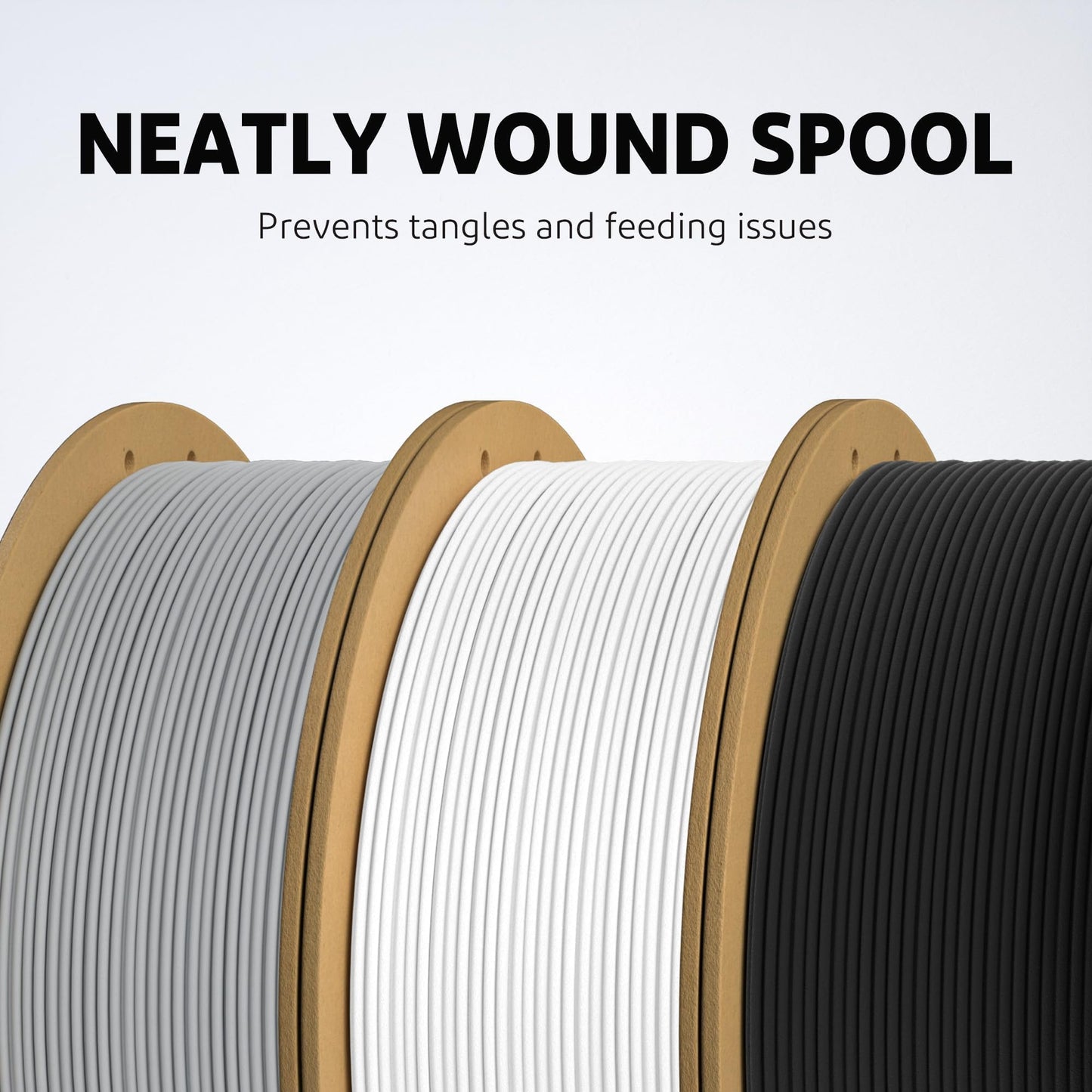 ELEGOO Matte PLA Filament Bundle 4KG, 1.75mm 3D Printer Filament Dimensional Accuracy +/- 0.02mm, 1kg Carboard Spool (2.2lbs) Fits for Most FDM 3D Printers(Black, White, Navy Blue, Ruby Red)