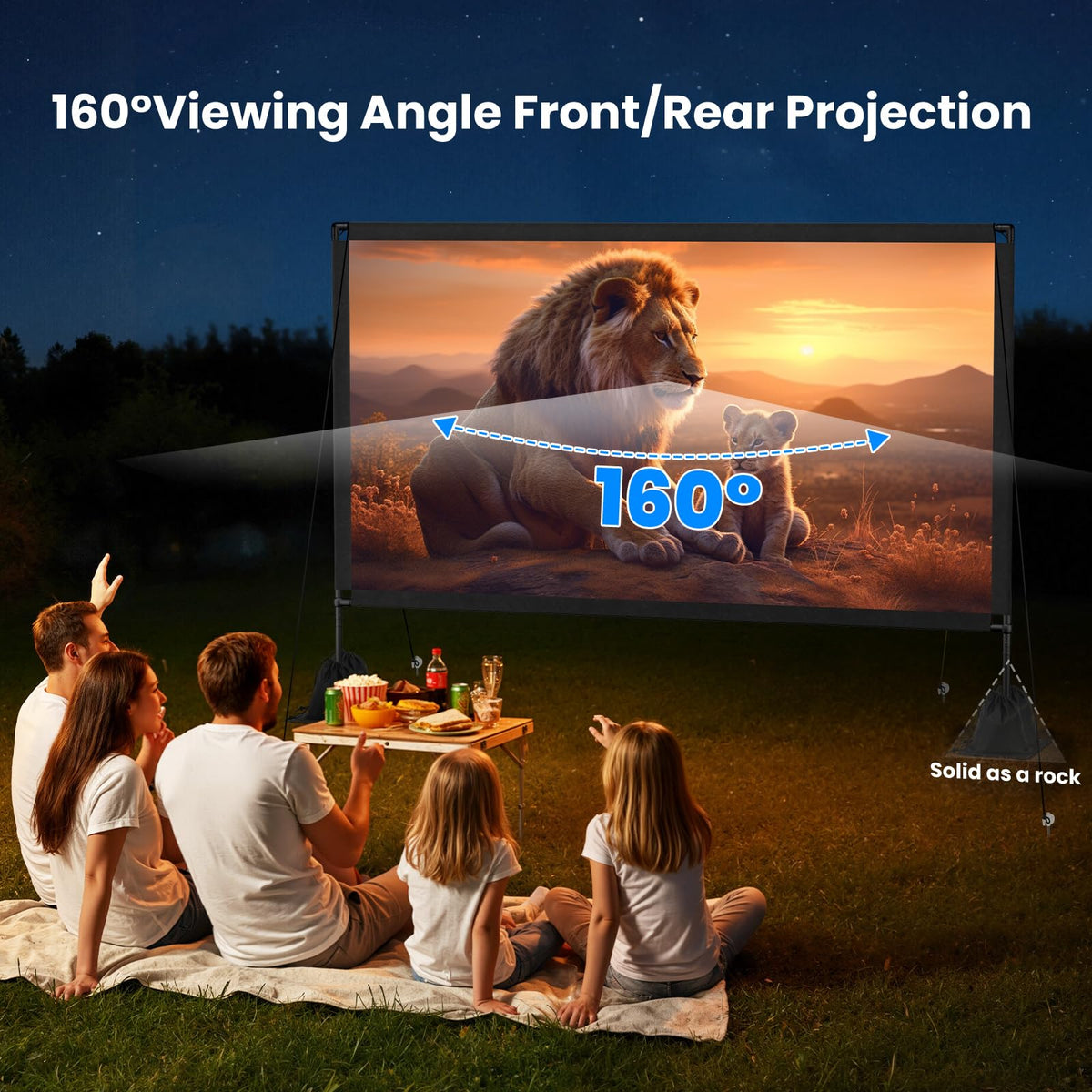 120inch Projector Screen Front/Rear16:9 4K HD