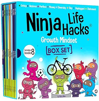 Ninja Life Hacks Growth Mindset 8 Book Box Set- Books 9-16