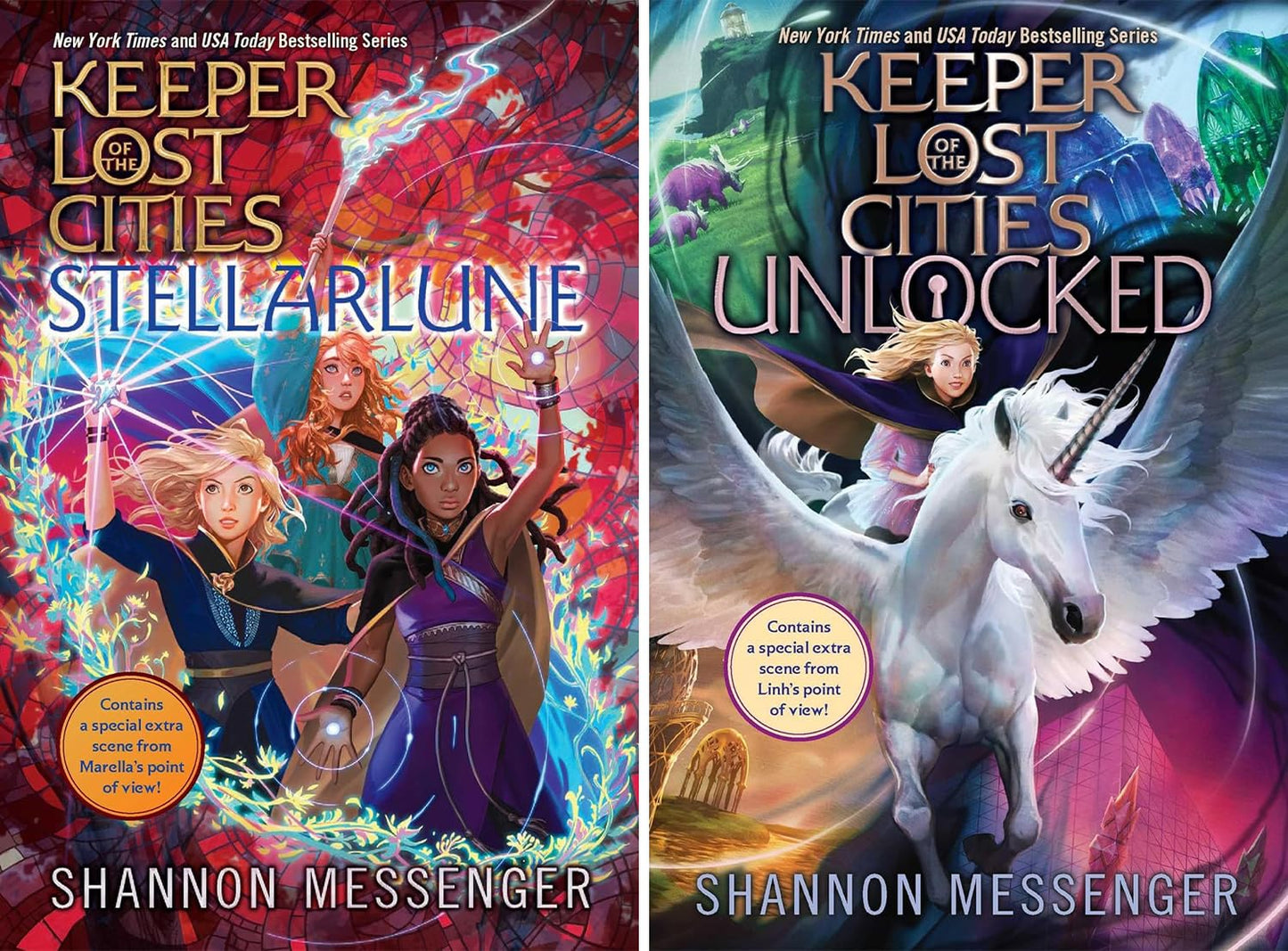 Keeper of the Lost Cities Series. Set of 11 Books. Keeper of the Lost Cities, Exile, Everblaze, Neverseen, Lodestar (Reprint) , Nightfall, Flashback, ... 8.5, Unraveled Book 9.5, by Shannon Messenger