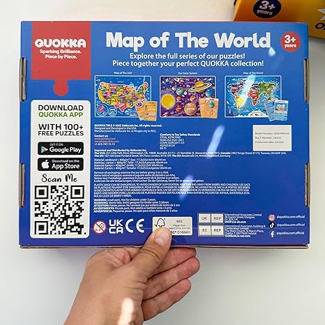 World Map Puzzles for Kids- floor puzzle