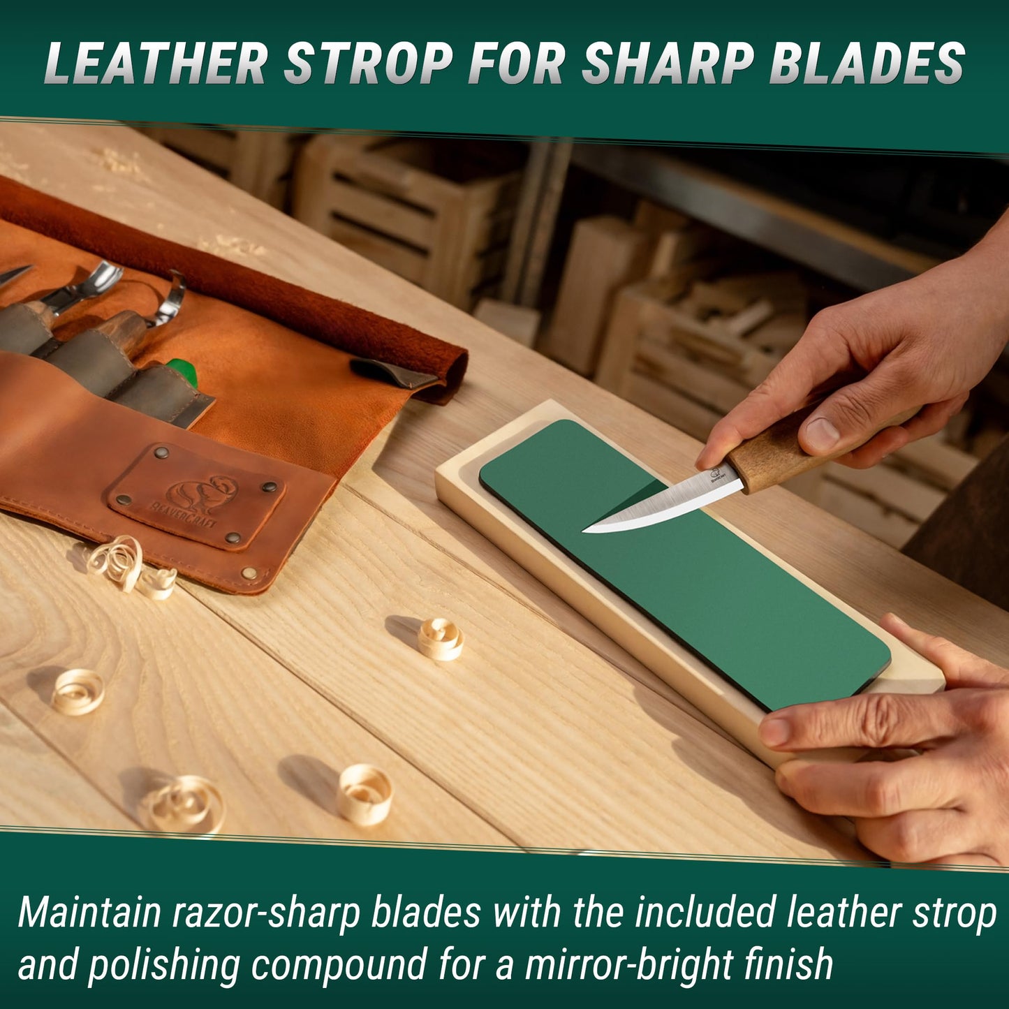 Deluxe Wood Carving Kit S18X - Wood Carving Knife Set - Spoon Carving Tools Set - Whittling Knives