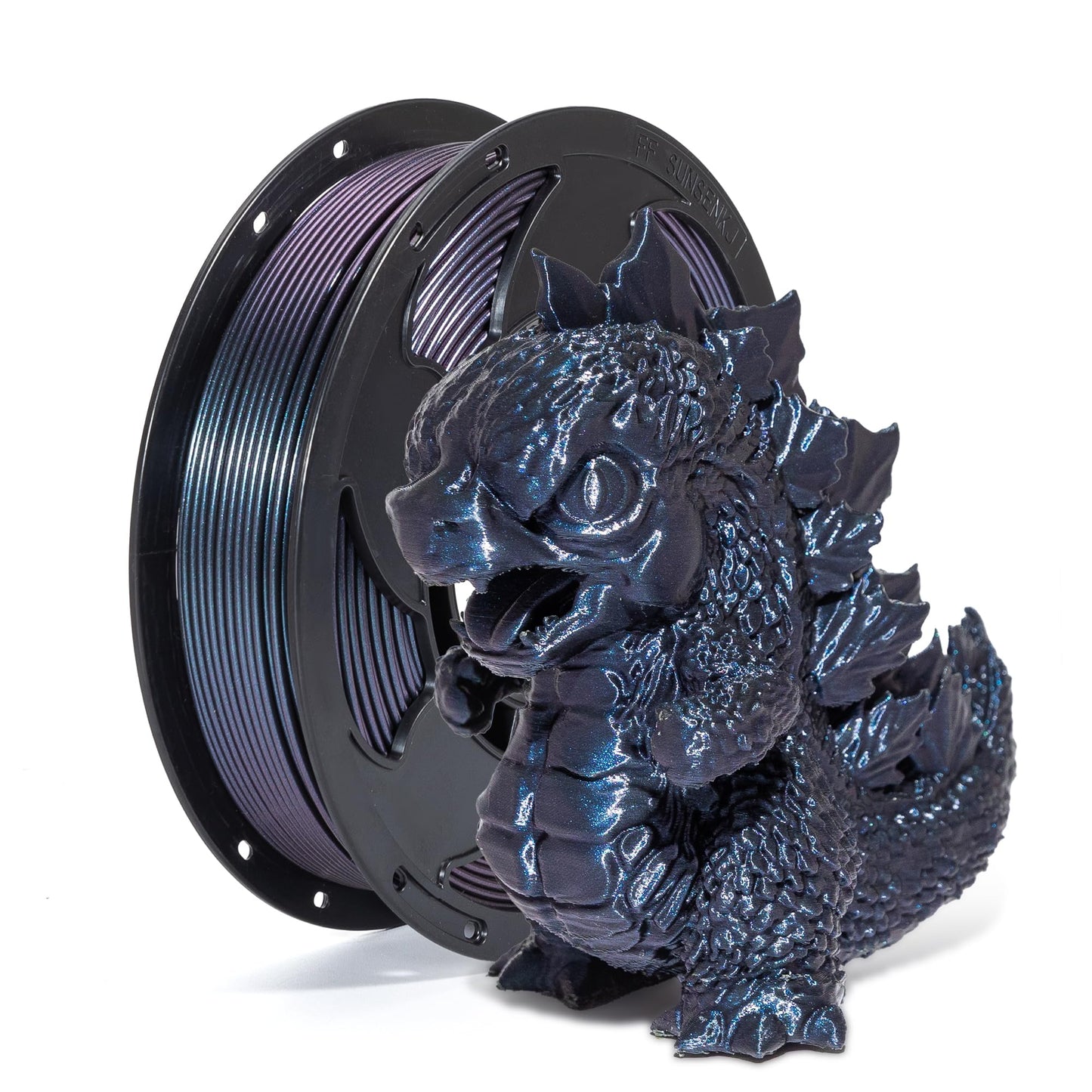 Chameleon Burnt Titanium 1.75mm PLA Filament with Glitter Sparkle, filament