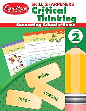 Evan-Moor Skill Sharpeners Critical Thinking, Grade 2 Workbook,