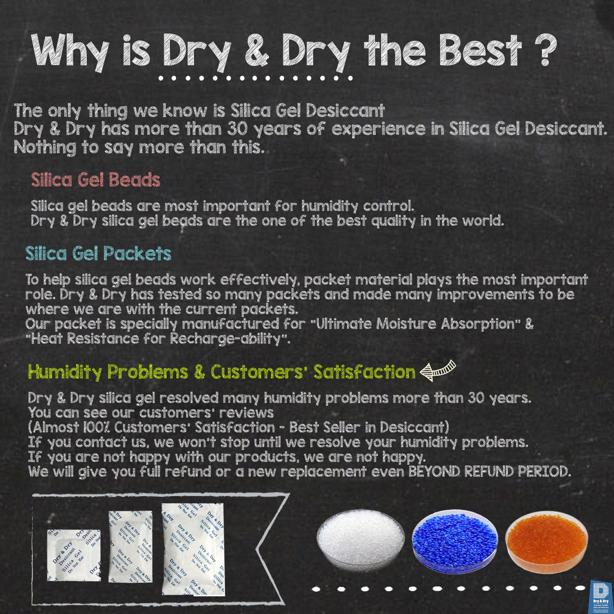 Dry & Dry [3.5 LBS] Pure & Safe White Silica Gel Beads(Industry Standard 3-5 mm) - Rechargeable Silica Beads, Silica Gel, Moisture Absorbers for 3D Printer Filament