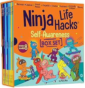 Ninja Life Hacks Self Awareness 8 Book Box Set- Books 41-48