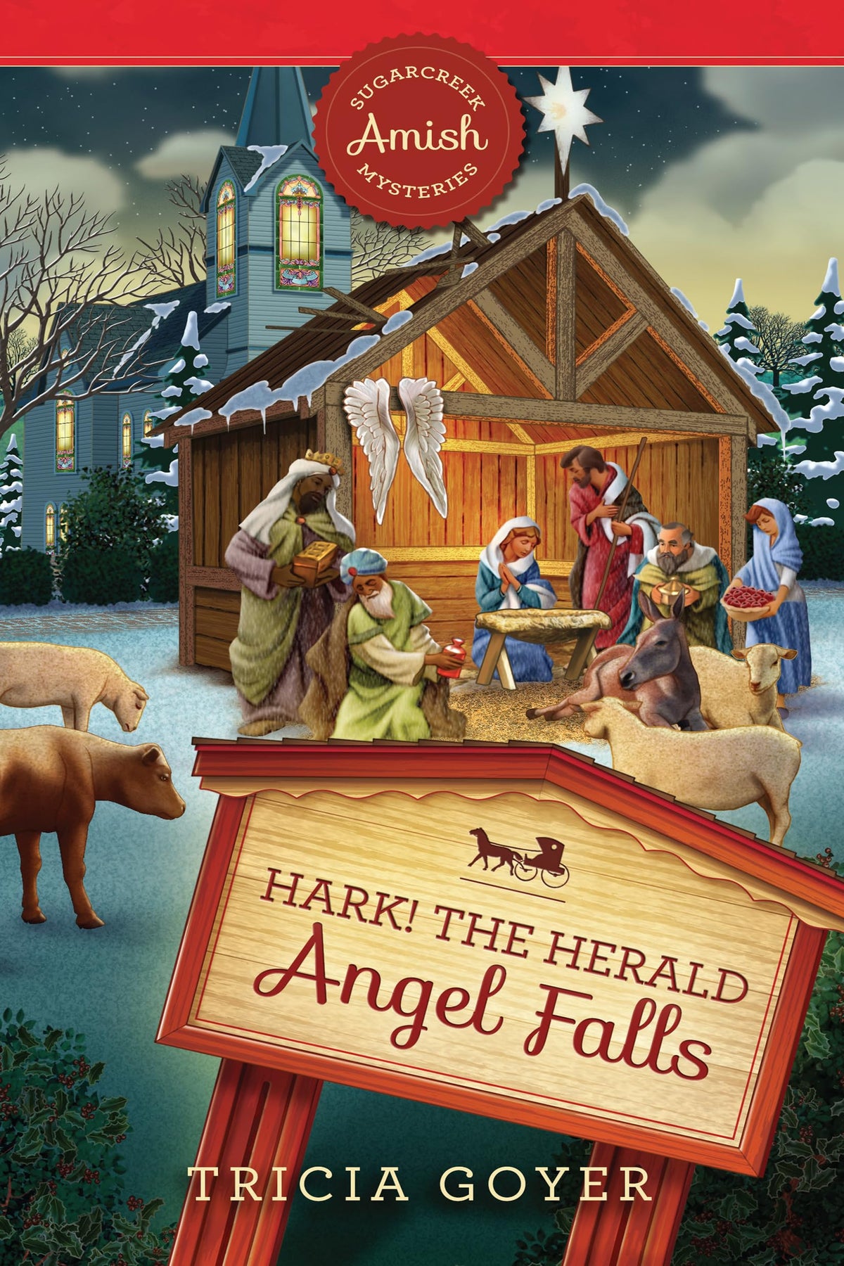 Hark! The Herald Angel Falls (Sugarcreek Amish Mysteries)- paperback