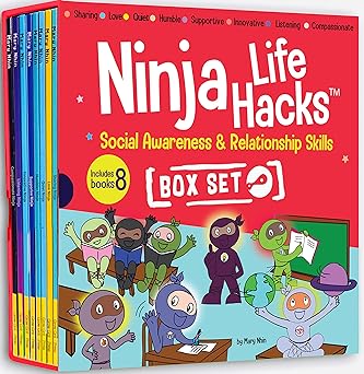 Ninja Life Hacks Social Awareness and Relationship Skills Box Set- Books 49-56