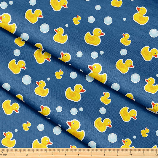 Fabric by The Yard -(Rubber Duck Bubbles Pattern)