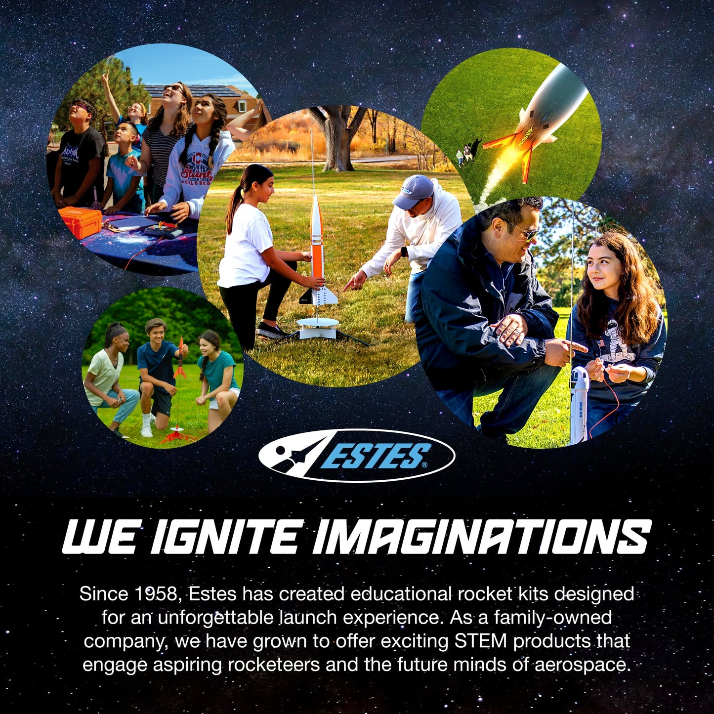Estes 2452 Athena Rocket-Building Kit, Prebuilt Beginner Flying-Rocket Model Kit, Blue