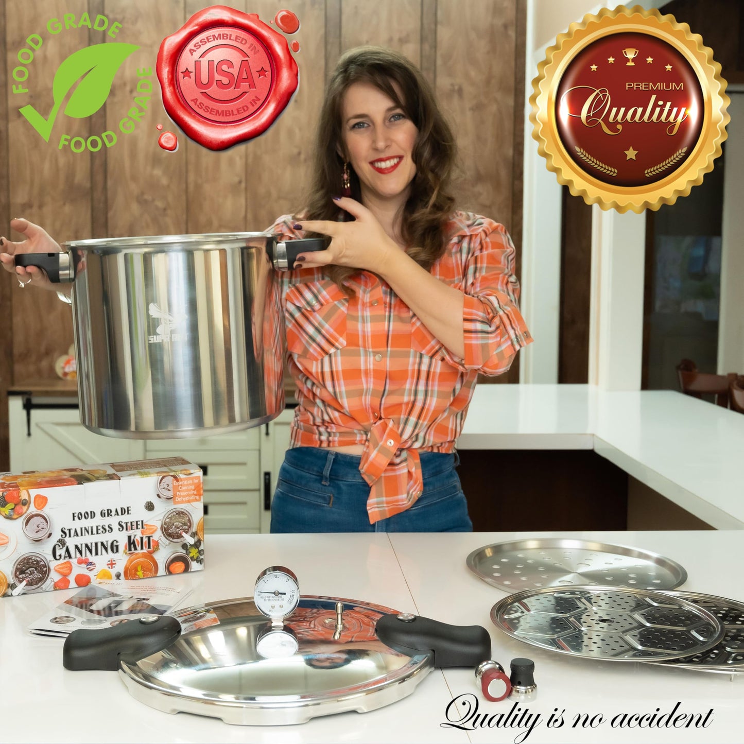 Pressure Canner 23 Qt with Canning Supplies Starter Kit