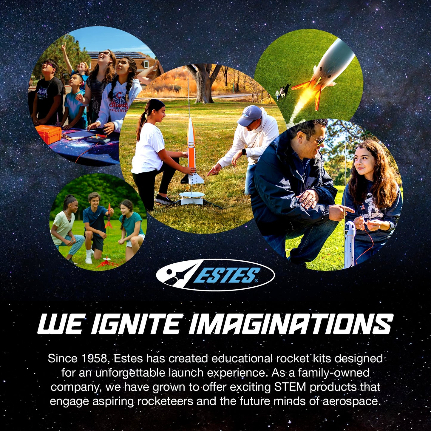 Estes 1469 Tandem X Rocket-Building Kit