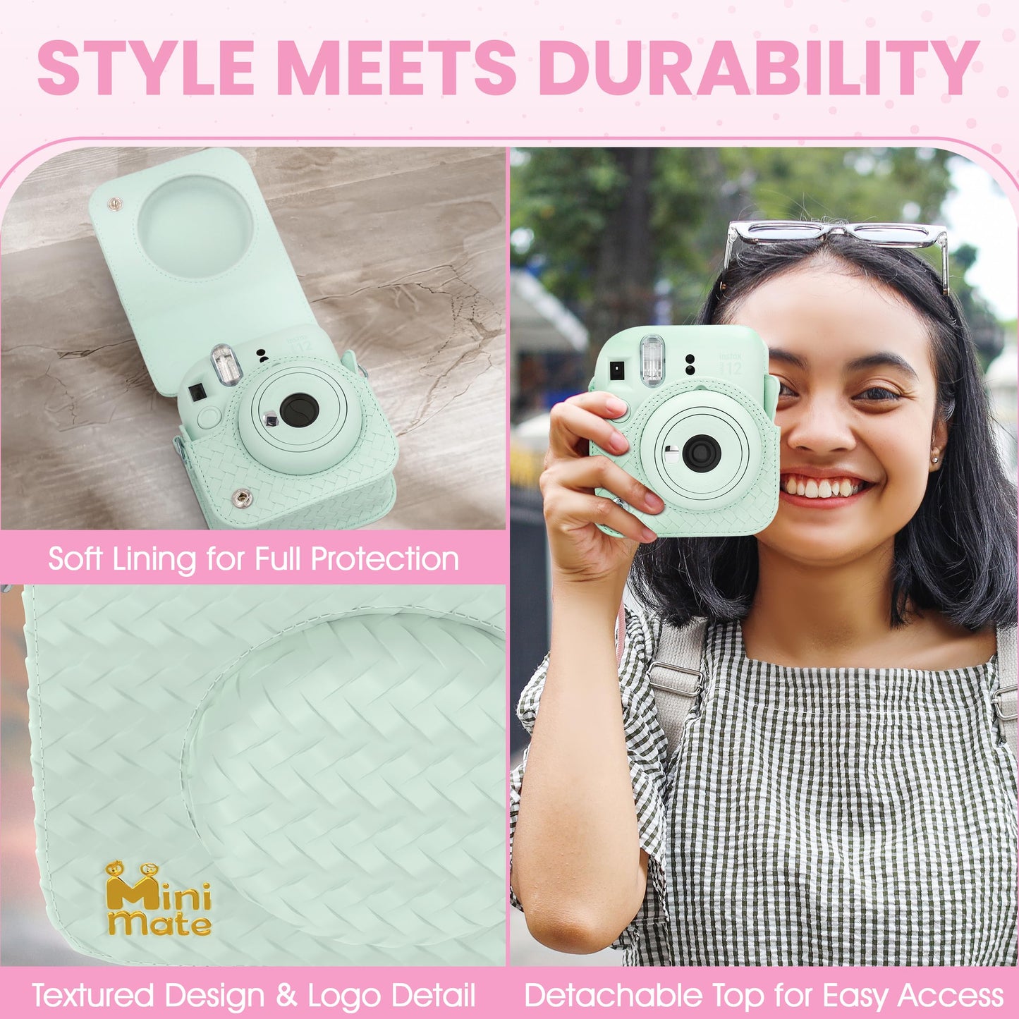 Fujifilm Instax Mini 12 Instant Camera, Custom Designed Case