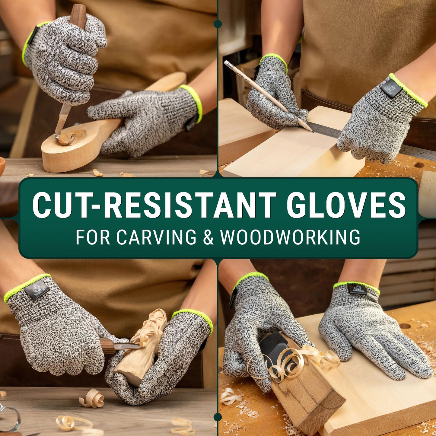 Wood Carving Gloves CRG - Cutting Cut Resistant Gloves
