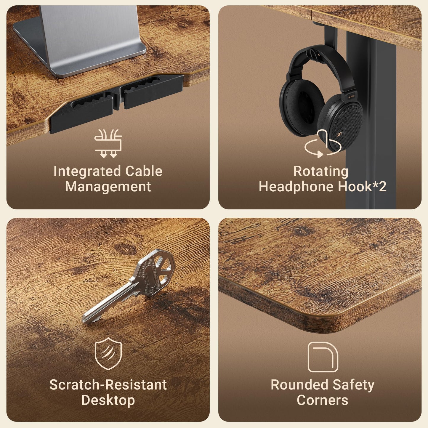 Electric Standing Desk, Adjustable Height Stand up Desk