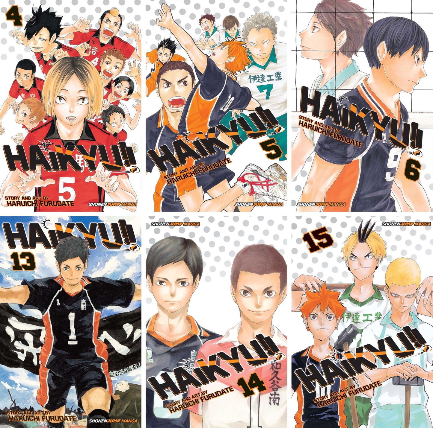 Haikyu!! Series, Complete (Vol. 1-45) Manga Set, by Haruichi Furudate (45 Books)
