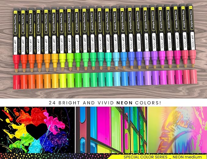 Tooli-Art-  Neon - Acrylic Paint Pens