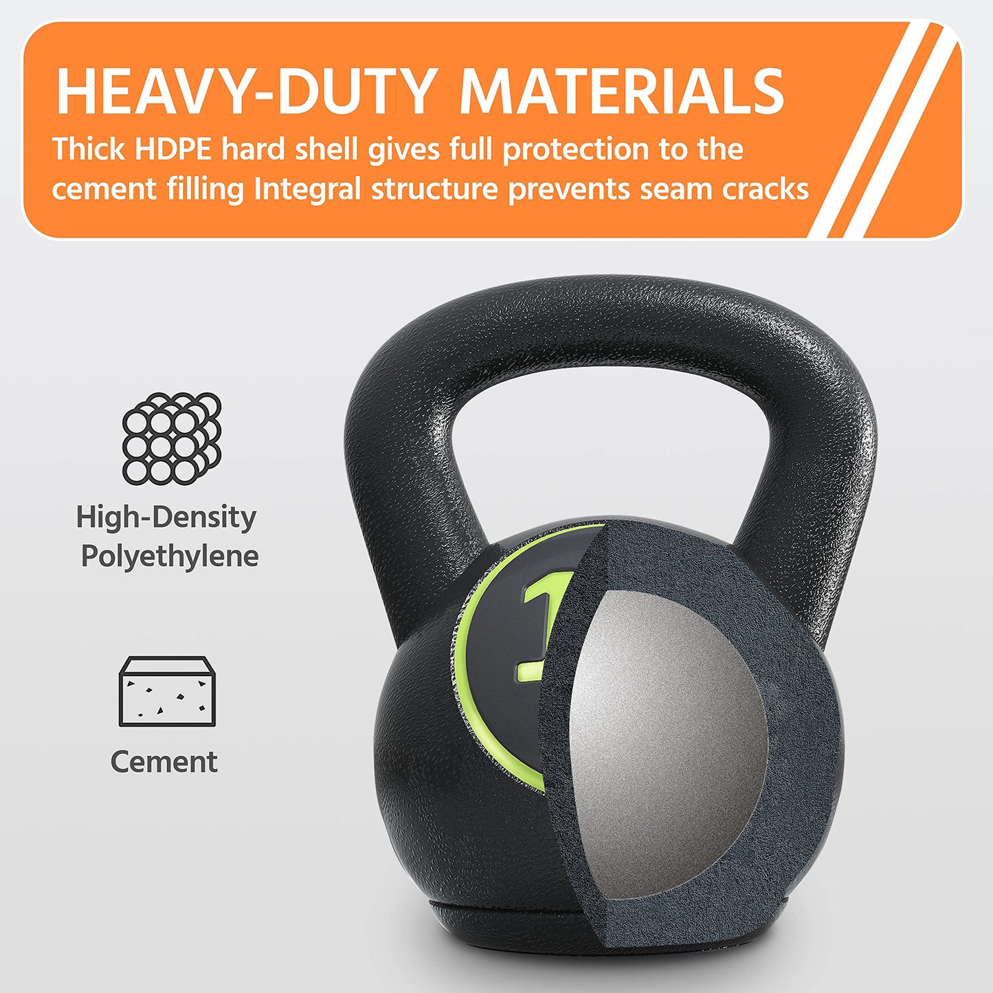 Yaheetech 4 Piece Kettlebell Set 5lb 10lb 15lb 20lb Strength Training Black
