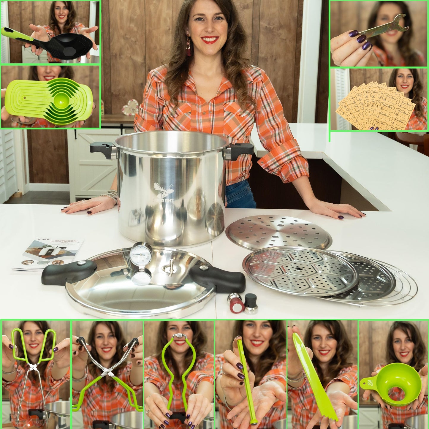 Pressure Canner 23 Qt with Canning Supplies Starter Kit