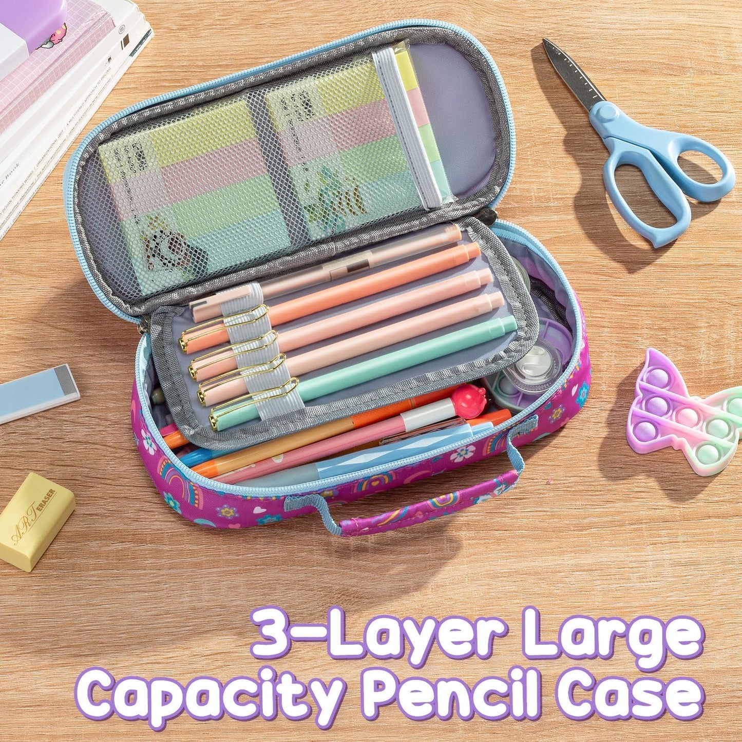 Fimibuke Kids Backpack, 3-in-1 Set with Lunch Box & Pencil Case
