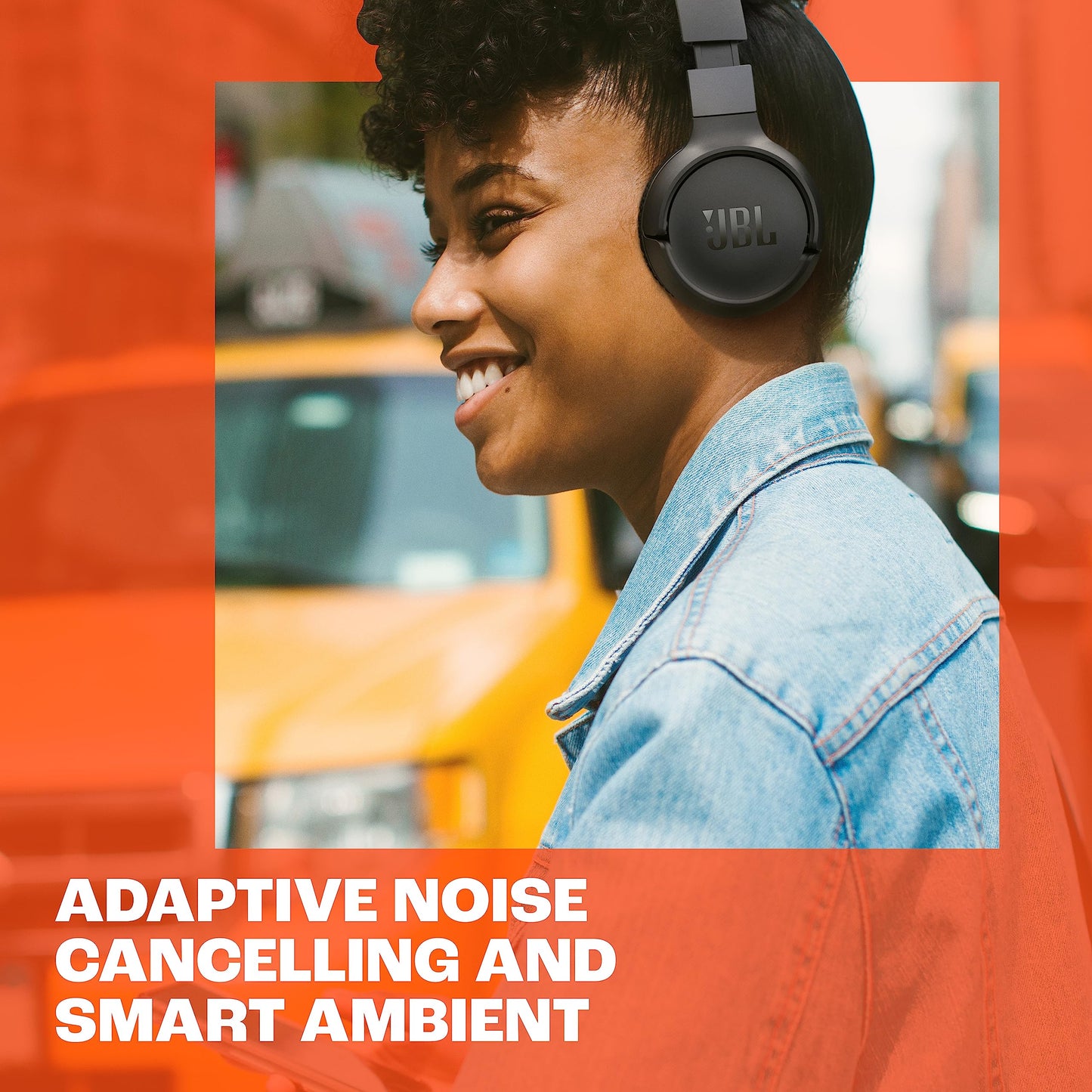 JBL Tune 670NC - Adaptive Noise Cancelling with Smart Ambient Wireless On-Ear Headphones