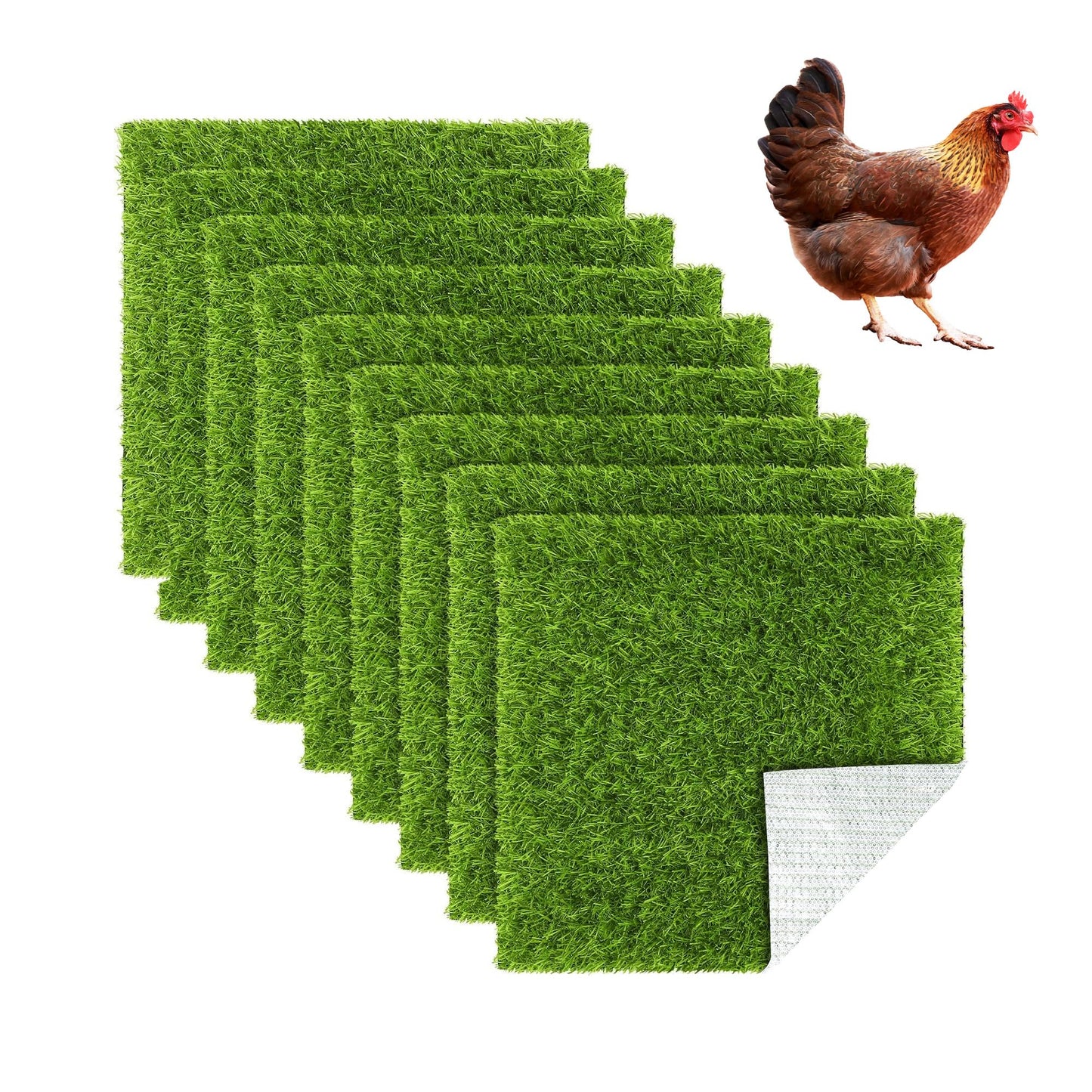 9 Pack Chicken Nesting Pads Reusable, TPU Material (13*13)