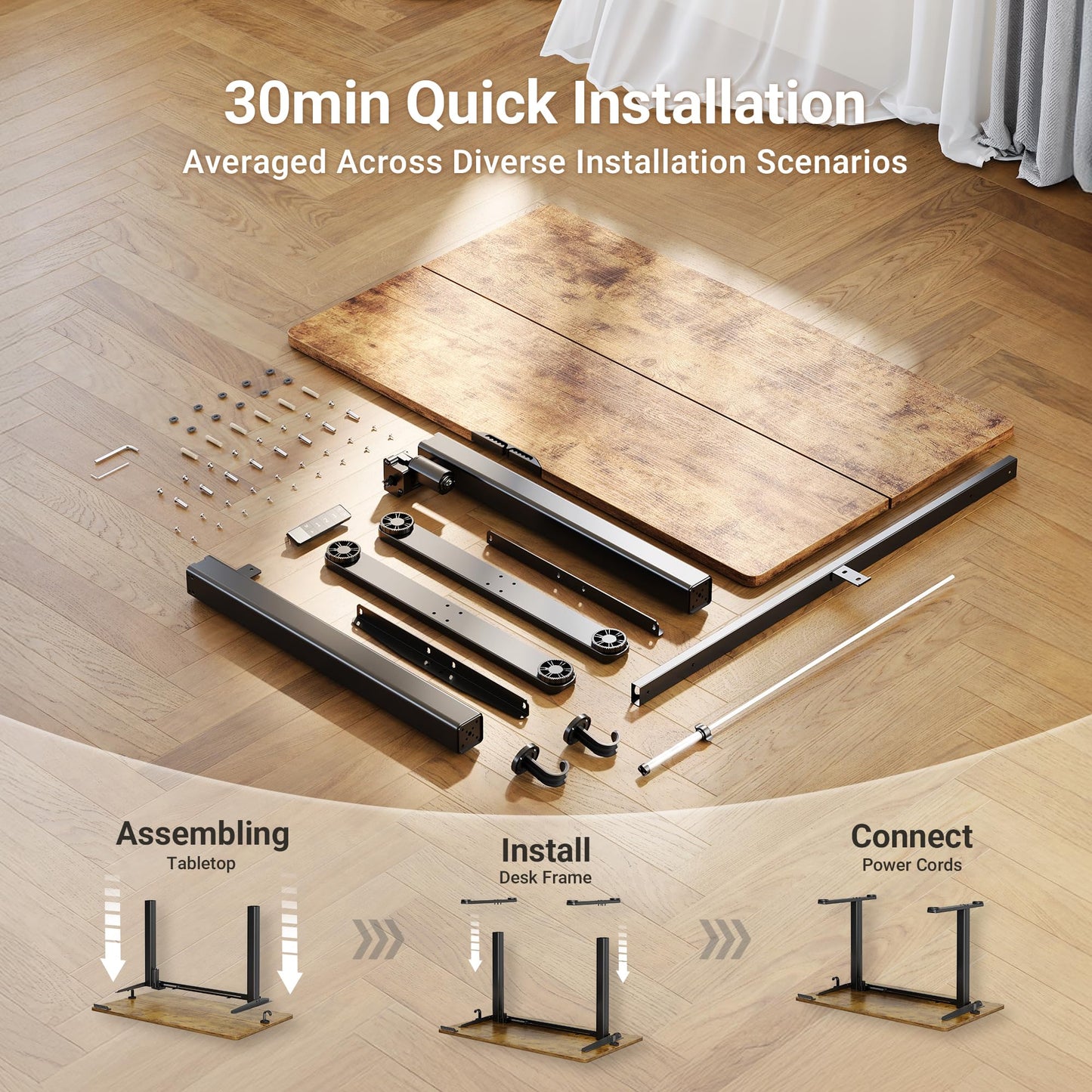 Electric Standing Desk, Adjustable Height Stand up Desk