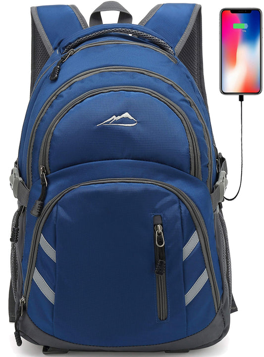 ProEtrade Backpack Bookbag with USB Charging Port