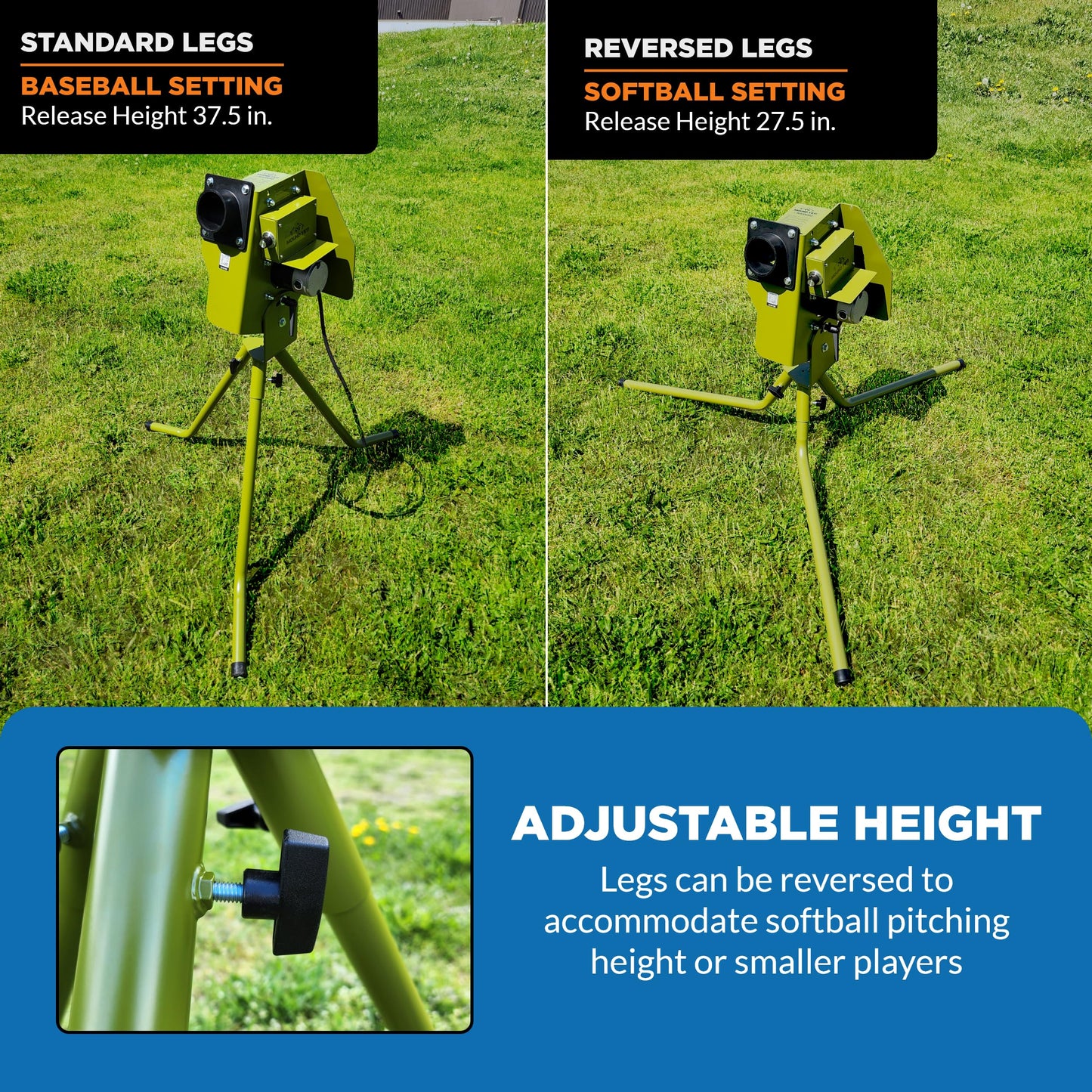 Mound Yeti-1 Baseball Softball Pitching Machine