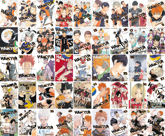 Haikyu!! Series, Complete (Vol. 1-45) Manga Set, by Haruichi Furudate (45 Books)